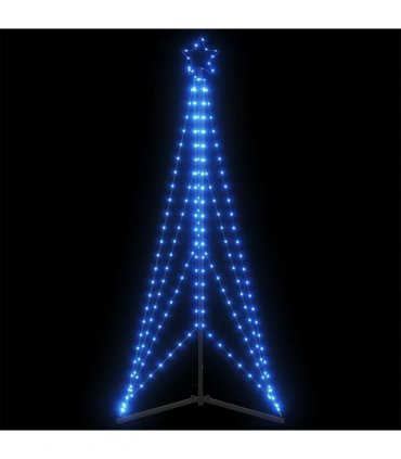 vidaXL LED Christmas Tree 363 LEDs Blue 182 cm