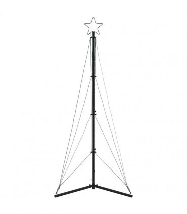 vidaXL LED Christmas Tree 363 LEDs Blue 182 cm