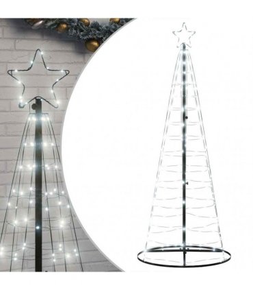 vidaXL LED Christmas Tree 200 LEDs Cold White 180 cm