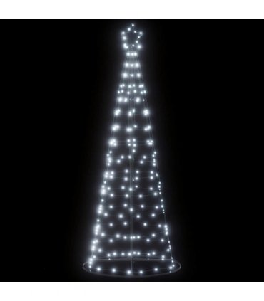 vidaXL LED Christmas Tree 200 LEDs Cold White 180 cm