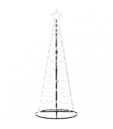 vidaXL LED Christmas Tree 200 LEDs Cold White 180 cm