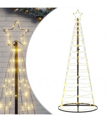 vidaXL LED Christmas Tree 200 LEDs Warm White 180 cm