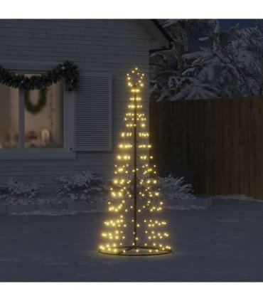 vidaXL LED Christmas Tree 200 LEDs Warm White 180 cm
