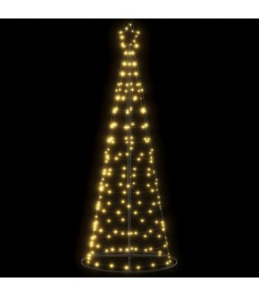 vidaXL LED Christmas Tree 200 LEDs Warm White 180 cm