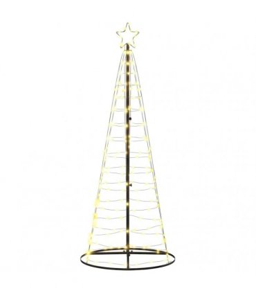 vidaXL LED Christmas Tree 200 LEDs Warm White 180 cm