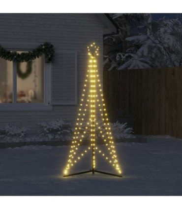 vidaXL LED Christmas Tree 363 LEDs Warm White 182 cm — V0671989765