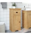 vidaXL Bathroom Cabinet with Drawer BODO Honey Brown 44 x 30 x 90 cm