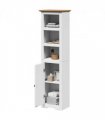vidaXL Bathroom Cabinet BODO White and Brown 44x30x160 cm