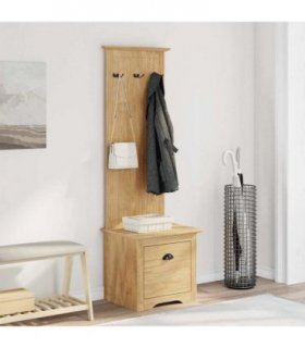 vidaXL Hallway Cabinet BODO Honey Brown 50 x 40 x 156.7 cm