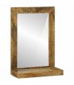 vidaXL Bathroom Mirror Brown 50 x 22 x 70 cm Solid Mango Wood