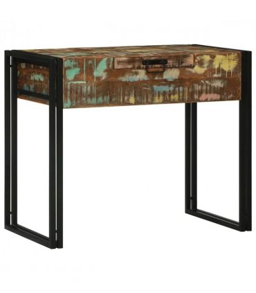 vidaXL Bedroom Dressing Tables Multicolour Solid Reclaim wood — Colour: Brown, Size: 90 x 50 x 75 cm