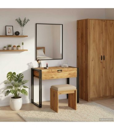 vidaXL Bedroom Dressing Tables Brown 90 x 50 x 75 cm Solid Acacia wood