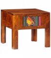 vidaXL Bedside Cabinet 40x40x36 cm Solid Wood Acacia — Size: 40 x 40 x 36 cm