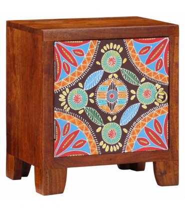 vidaXL Bedside Cabinet 40x30x45 cm Solid Wood Acacia — Colour: Brown