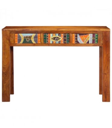 vidaXL Console Table 110x35x75 cm Solid Wood Acacia — Size: 110 cm