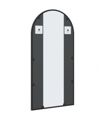 vidaXL Wall Mirror Black 40x80 cm Arch Iron — Size: 40 x 80 cm