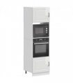 vidaXL Oven Cabinets 2 pcs Kalmar Gloss White Engineer — Colour: high gloss white, Model: 1x oven cabinet 60 cm wide 207 cm high