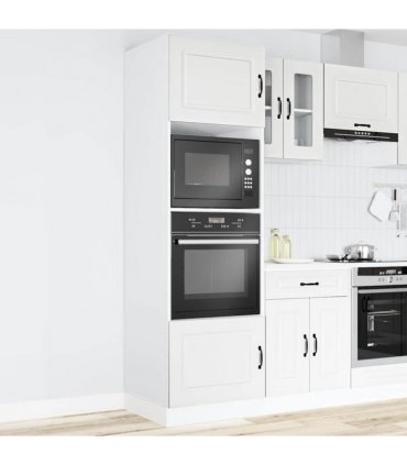 vidaXL Oven Cabinets 2 pcs Kalmar White Engineered Wood — Model: 1x oven cabinet 60 cm wide 207 cm high