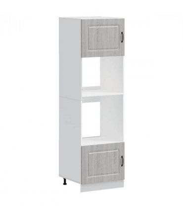 vidaXL Oven Cabinets 2 pcs Kalmar Grey Sonoma Engineered Wood — Model: 1x oven cabinet 60 cm wide 207 cm high