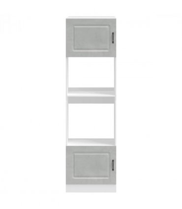 vidaXL Oven Cabinets 2 pcs Kalmar Concrete Grey Engineered Wood — Model: 1x oven cabinet 60 cm wide 207 cm high