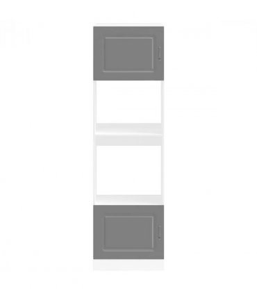 vidaXL Oven Cabinets 2 pcs Kalmar Black Engineered Wood — Model: 1x oven cabinet 60 cm wide 207 cm high