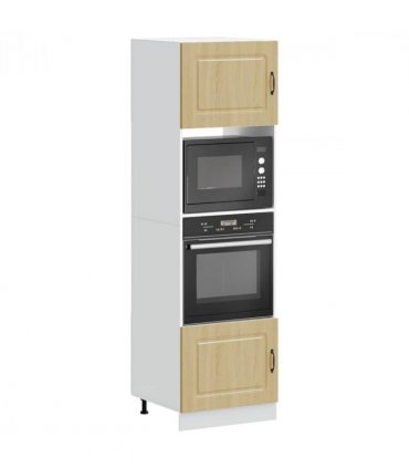 vidaXL Oven Cabinets 2 pcs Kalmar Sonoma Oak Engineered Wood — Model: 1x oven cabinet 60 cm wide 207 cm high