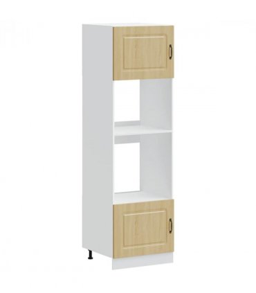 vidaXL Oven Cabinets 2 pcs Kalmar Sonoma Oak Engineered Wood — Model: 1x oven cabinet 60 cm wide 207 cm high