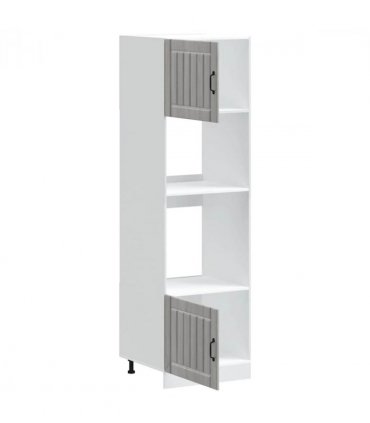 vidaXL Oven Cabinets 2 pcs Kalmar Grey Sonoma Engineered Wood — Size: 60 x 57 x 207 cm, Model: 1x oven cabinet