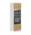 vidaXL Oven Cabinets 2 pcs Lucca Artisan Oak Engineered Wood — Size: 60 x 57 x 207 cm, Model: 1x oven cabinet