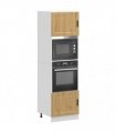 vidaXL Oven Cabinets 2 pcs Porto Artisan Oak Engineered Wood — Size: 60 x 57 x 207 cm, Model: 1x oven cabinet