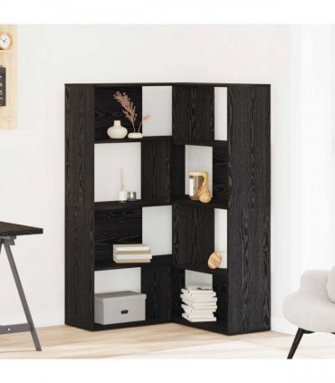 vidaXL Wardrobe 2 pcs Black Oak 85 x 85 x 140 cm Engineered Wood