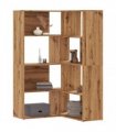 vidaXL Corner Bookcase 4-Tier Artisian Oak 85x85x140 cm Engineered Wood — Colour: artisan oak