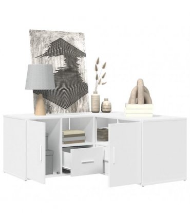 vidaXL Corner Cabinet White 160x40x45 cm Engineered Wood