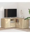 vidaXL Corner Cabinet Sonoma Oak 160x40x45 cm Engineered Wood
