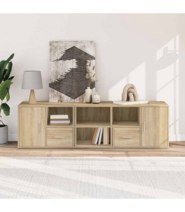vidaXL Corner Cabinet Sonoma Oak 160x40x45 cm Engineered Wood