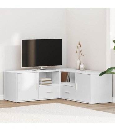 vidaXL Corner Cabinet White 200x40x45 cm Engineered Wood
