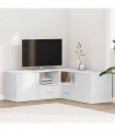 vidaXL Corner Cabinet White 200x40x45 cm Engineered Wood