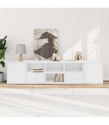 vidaXL Corner Cabinet White 200x40x45 cm Engineered Wood