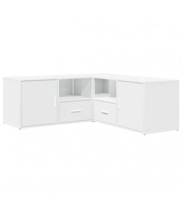 vidaXL Corner Cabinet White 200x40x45 cm Engineered Wood