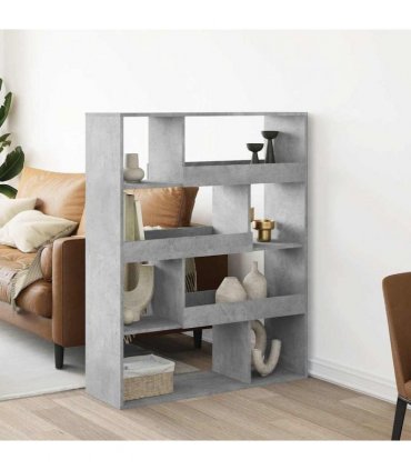 vidaXL Bookcase Concrete Grey 100x33x125.5 cm Engineered Wood