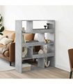 vidaXL Bookcase Concrete Grey 100x33x125.5 cm Engineered Wood