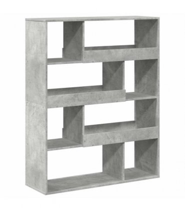 vidaXL Bookcase Concrete Grey 100x33x125.5 cm Engineered Wood