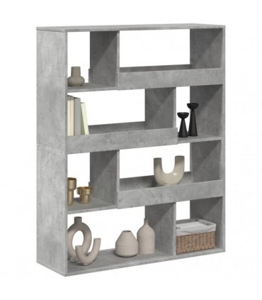 vidaXL Bookcase Concrete Grey 100x33x125.5 cm Engineered Wood