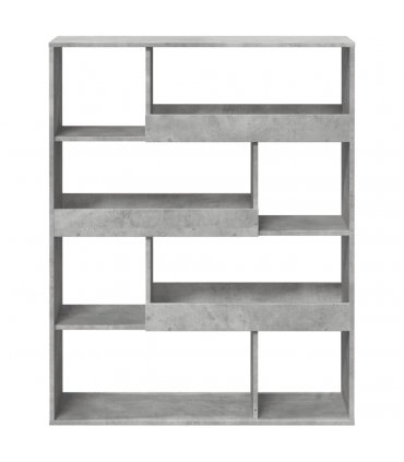 vidaXL Bookcase Concrete Grey 100x33x125.5 cm Engineered Wood