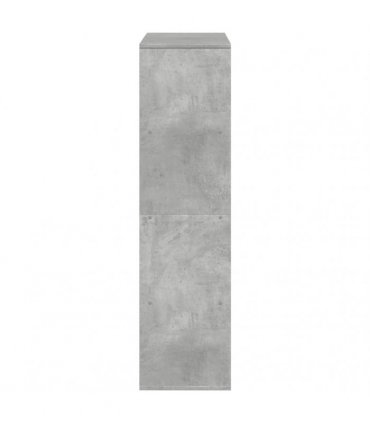 vidaXL Bookcase Concrete Grey 100x33x125.5 cm Engineered Wood