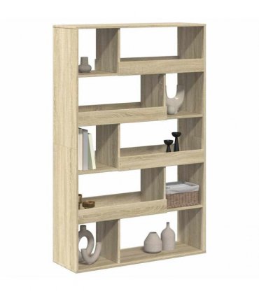 vidaXL Bookcase Sonoma Oak 100x33x156.5 cm Engineered Wood