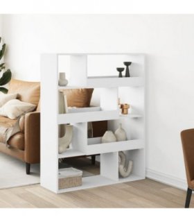 vidaXL Bookcase White 100x33x125.5 cm Engineered Wood