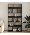 vidaXL Book Cabinet 2 pcs Black Oak 100 x 33 x 187.5 cm
