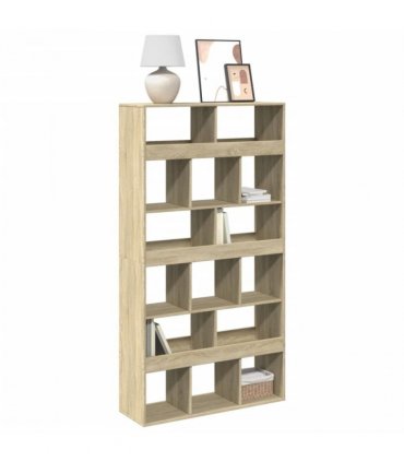 vidaXL Bookcase Sonoma Oak 100x33x187.5 cm Engineered Wood