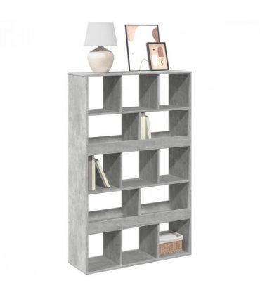 vidaXL Bookcase Concrete Grey 100x33x156.5 cm Engineered Wood — V0671990074